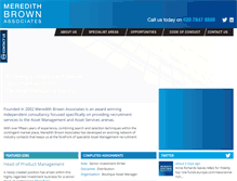 Tablet Screenshot of meredithbrown.com